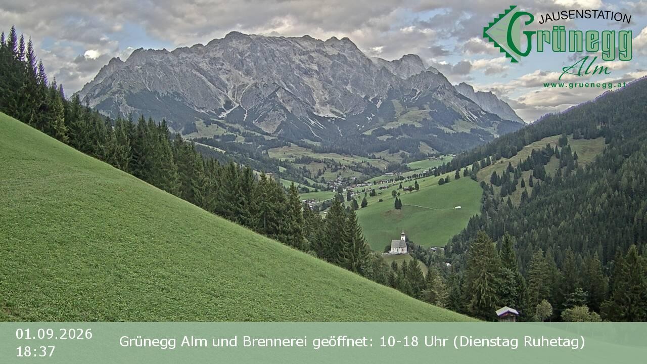 Archiv Foto Webcam Dienten: Ausblick Grünegg Alm