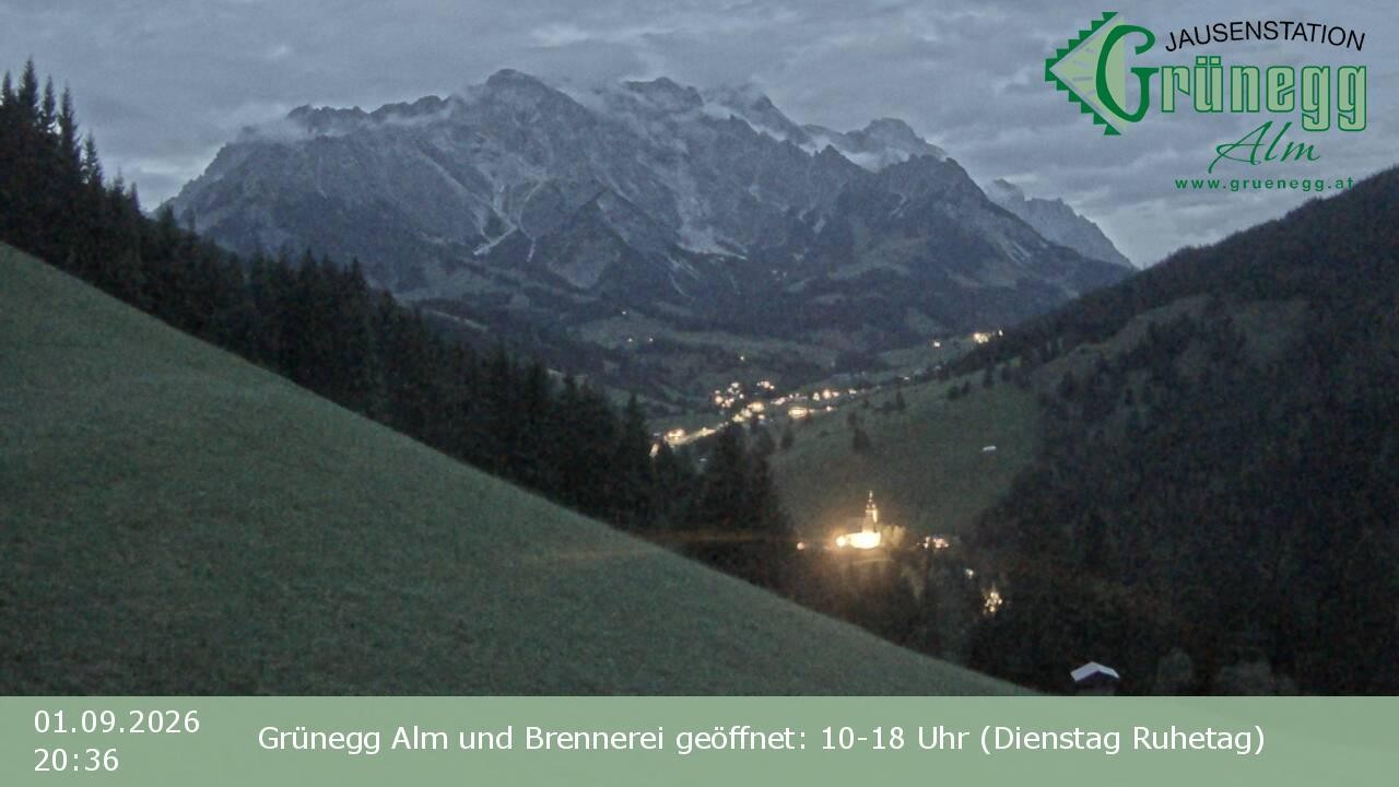 Archiv Foto Webcam Dienten: Ausblick Grünegg Alm