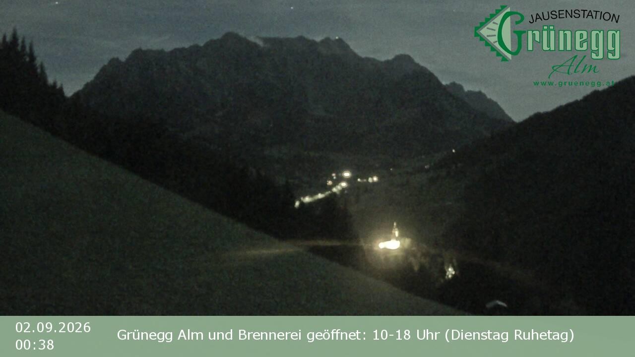 Archiv Foto Webcam Dienten: Ausblick Grünegg Alm