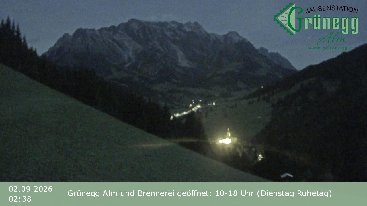 Archiv Foto Webcam Dienten: Ausblick Grünegg Alm