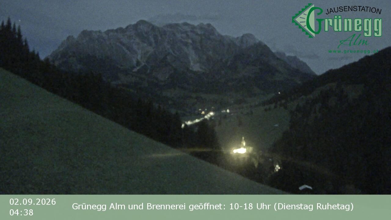 Archiv Foto Webcam Dienten: Ausblick Grünegg Alm