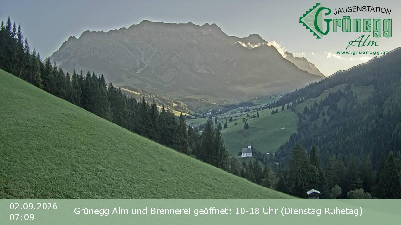 Archiv Foto Webcam Dienten: Ausblick Grünegg Alm