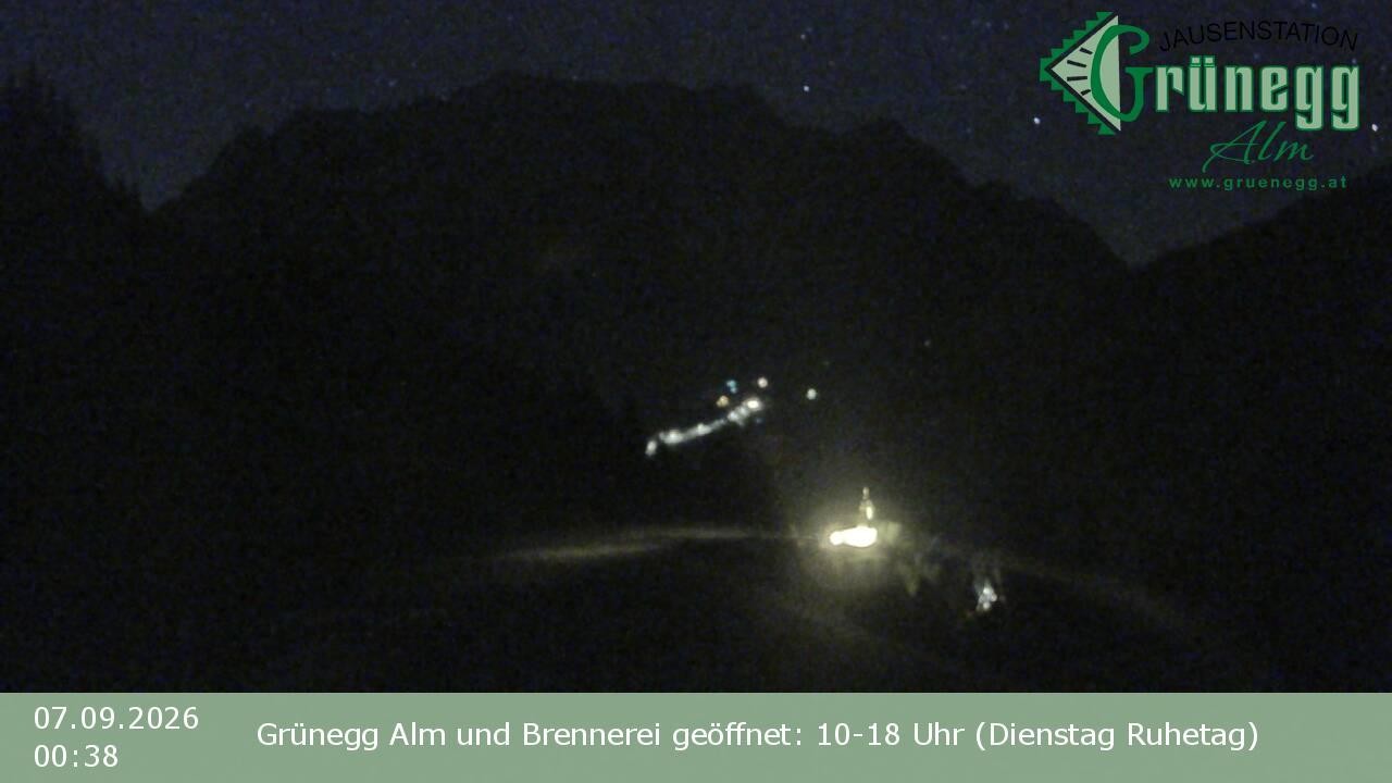 Archiv Foto Webcam Dienten: Ausblick Grünegg Alm
