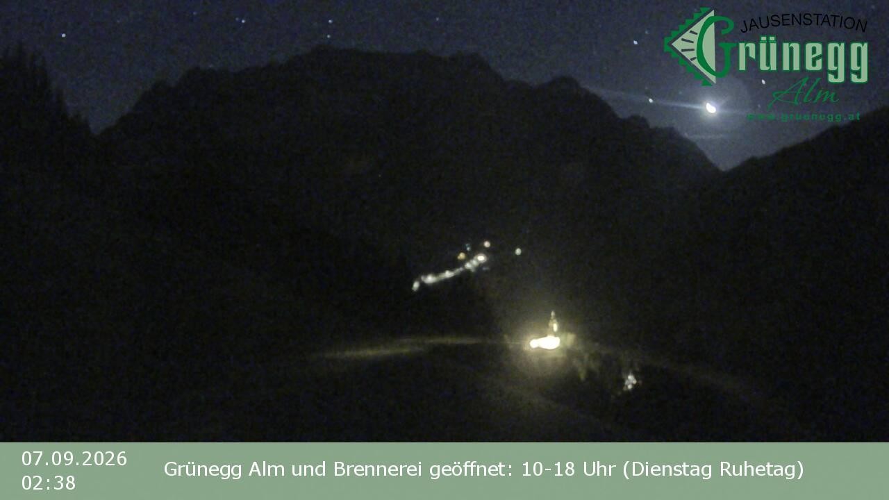 Archiv Foto Webcam Dienten: Ausblick Grünegg Alm
