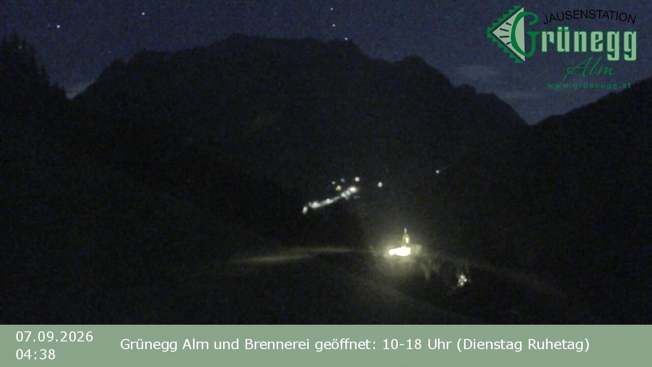 Archiv Foto Webcam Dienten: Ausblick Grünegg Alm