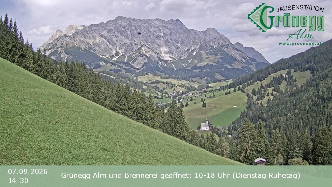 Archiv Foto Webcam Dienten: Ausblick Grünegg Alm