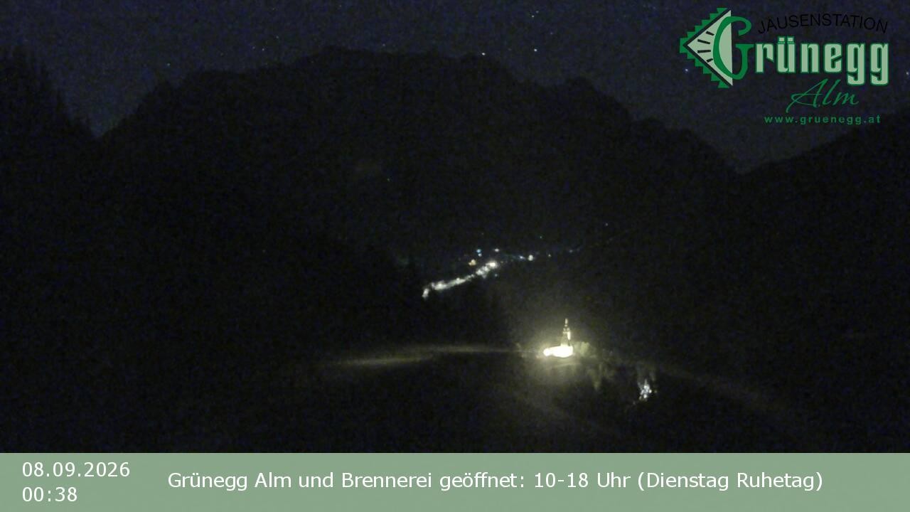 Archiv Foto Webcam Dienten: Ausblick Grünegg Alm