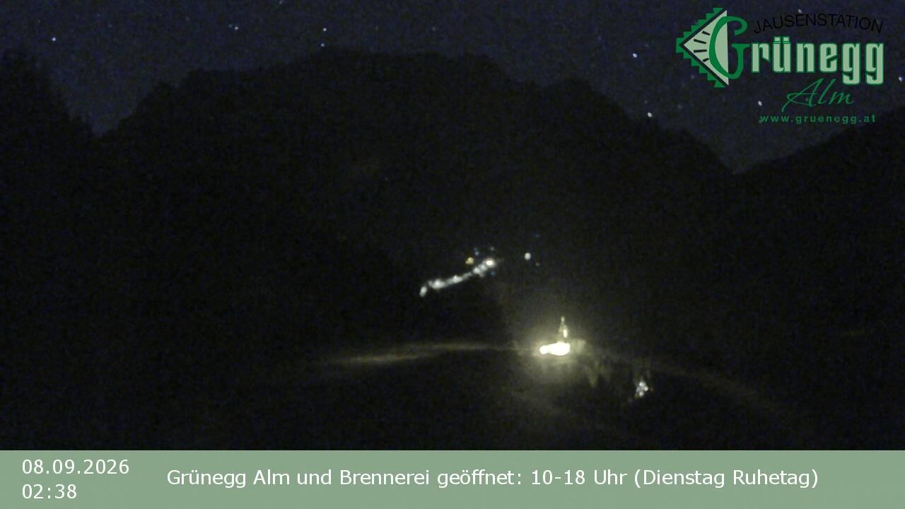 Archiv Foto Webcam Dienten: Ausblick Grünegg Alm