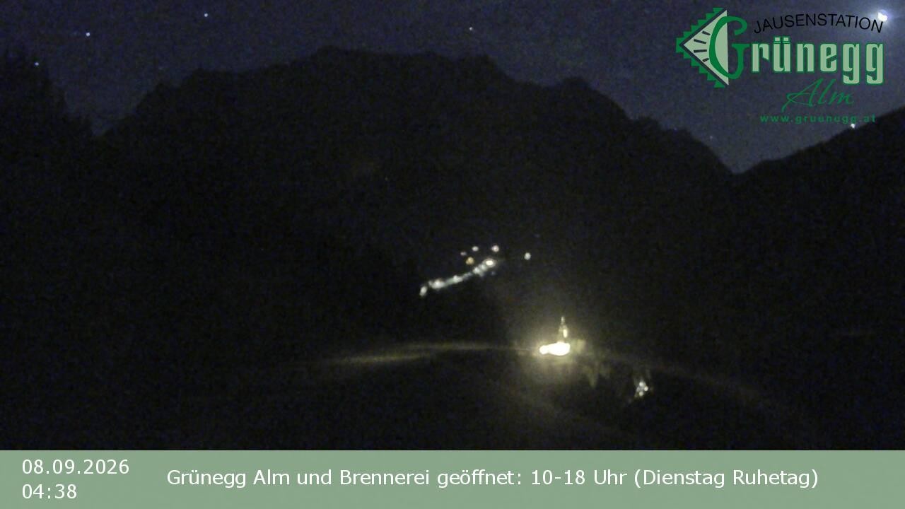 Archiv Foto Webcam Dienten: Ausblick Grünegg Alm