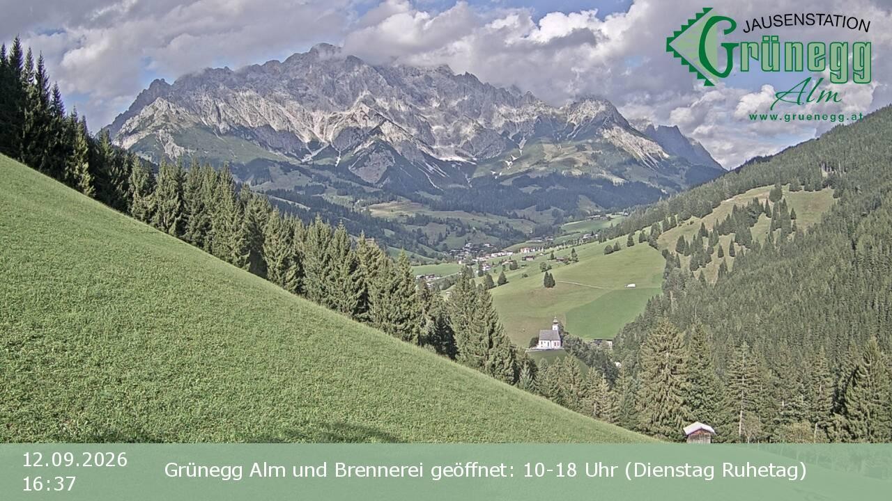 Archiv Foto Webcam Dienten: Ausblick Grünegg Alm