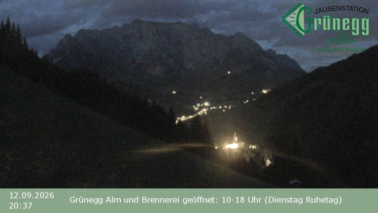 Archiv Foto Webcam Dienten: Ausblick Grünegg Alm