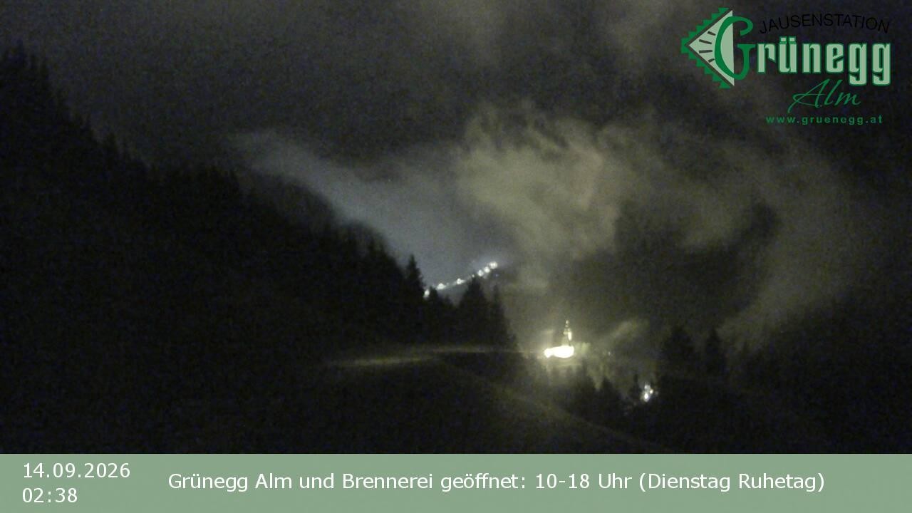 Archiv Foto Webcam Dienten: Ausblick Grünegg Alm