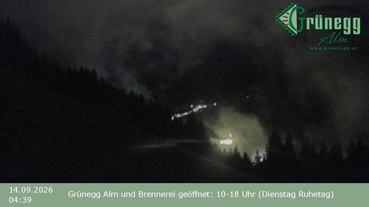 Archiv Foto Webcam Dienten: Ausblick Grünegg Alm