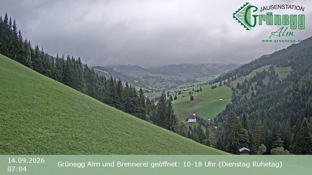 Archiv Foto Webcam Dienten: Ausblick Grünegg Alm