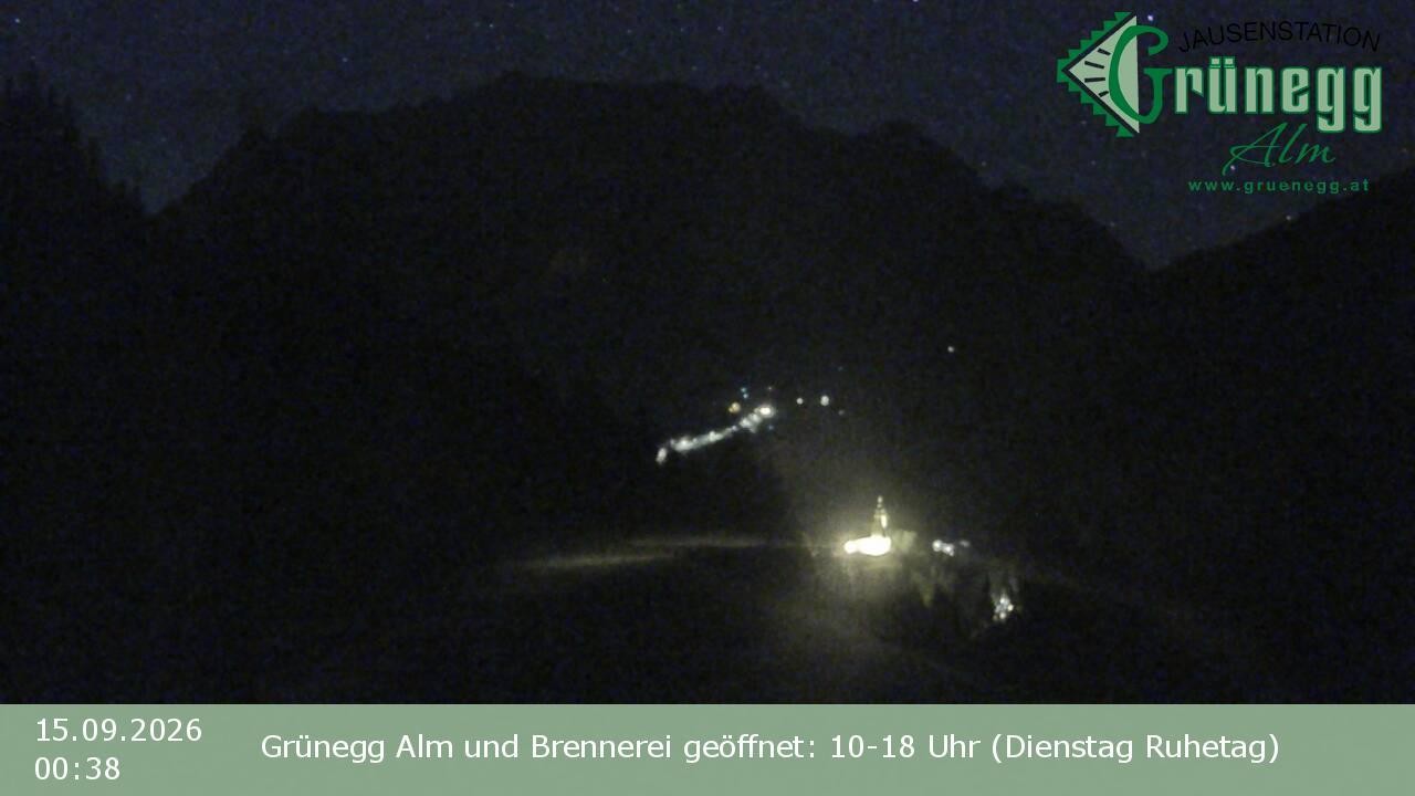 Archiv Foto Webcam Dienten: Ausblick Grünegg Alm