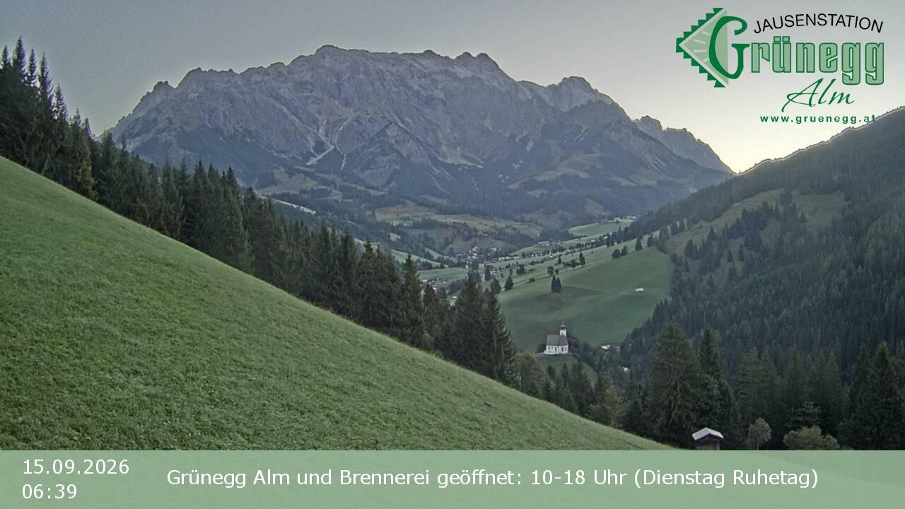 Archiv Foto Webcam Dienten: Ausblick Grünegg Alm