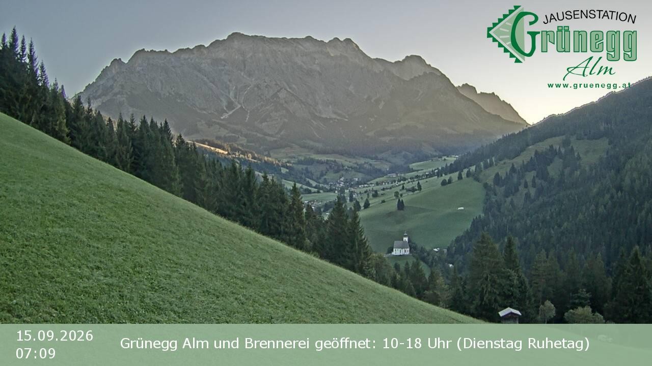 Archiv Foto Webcam Dienten: Ausblick Grünegg Alm