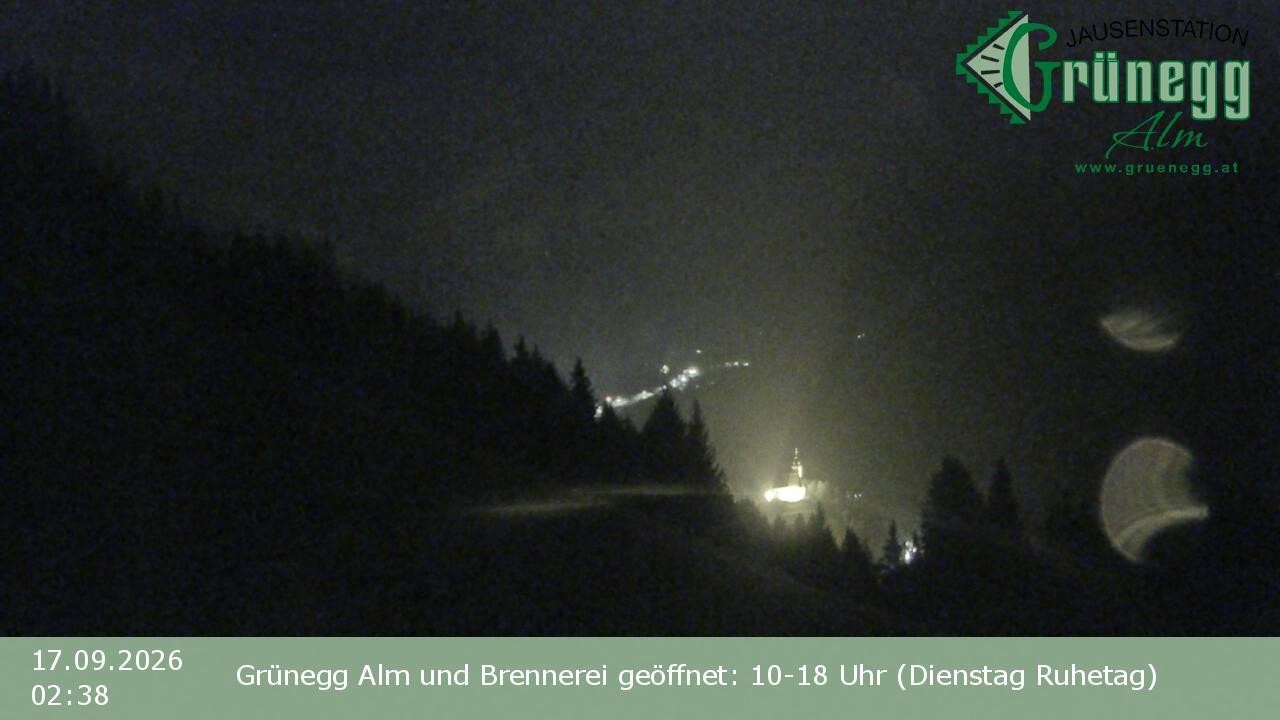 Archiv Foto Webcam Dienten: Ausblick Grünegg Alm