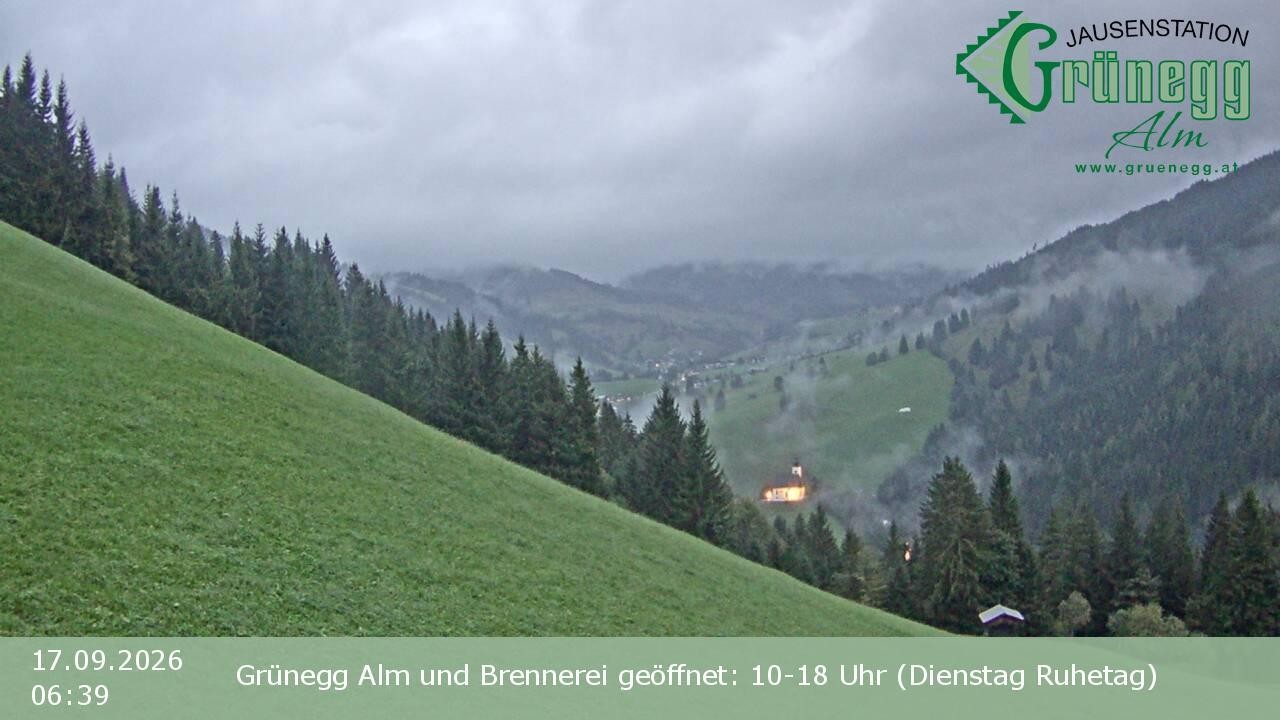 Archiv Foto Webcam Dienten: Ausblick Grünegg Alm