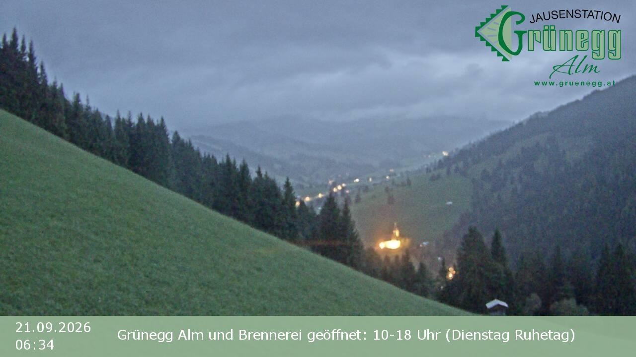 Archiv Foto Webcam Dienten: Ausblick Grünegg Alm