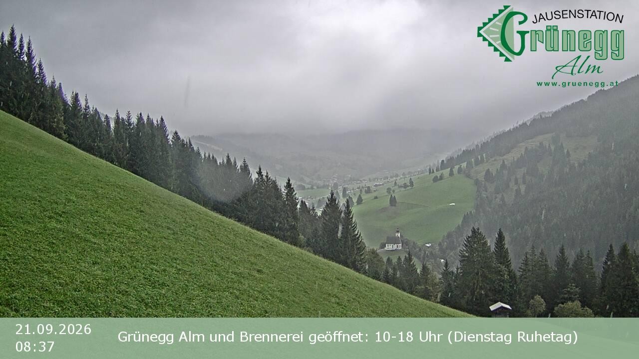 Archiv Foto Webcam Dienten: Ausblick Grünegg Alm