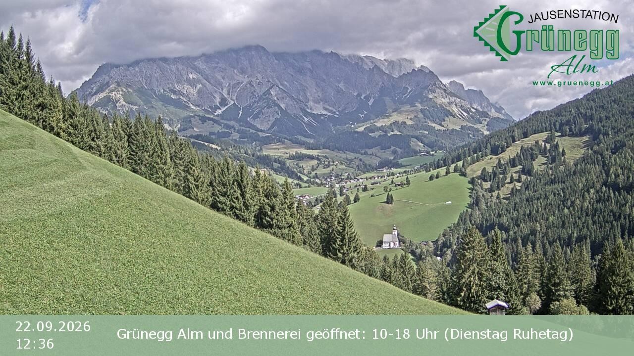 Archiv Foto Webcam Dienten: Ausblick Grünegg Alm