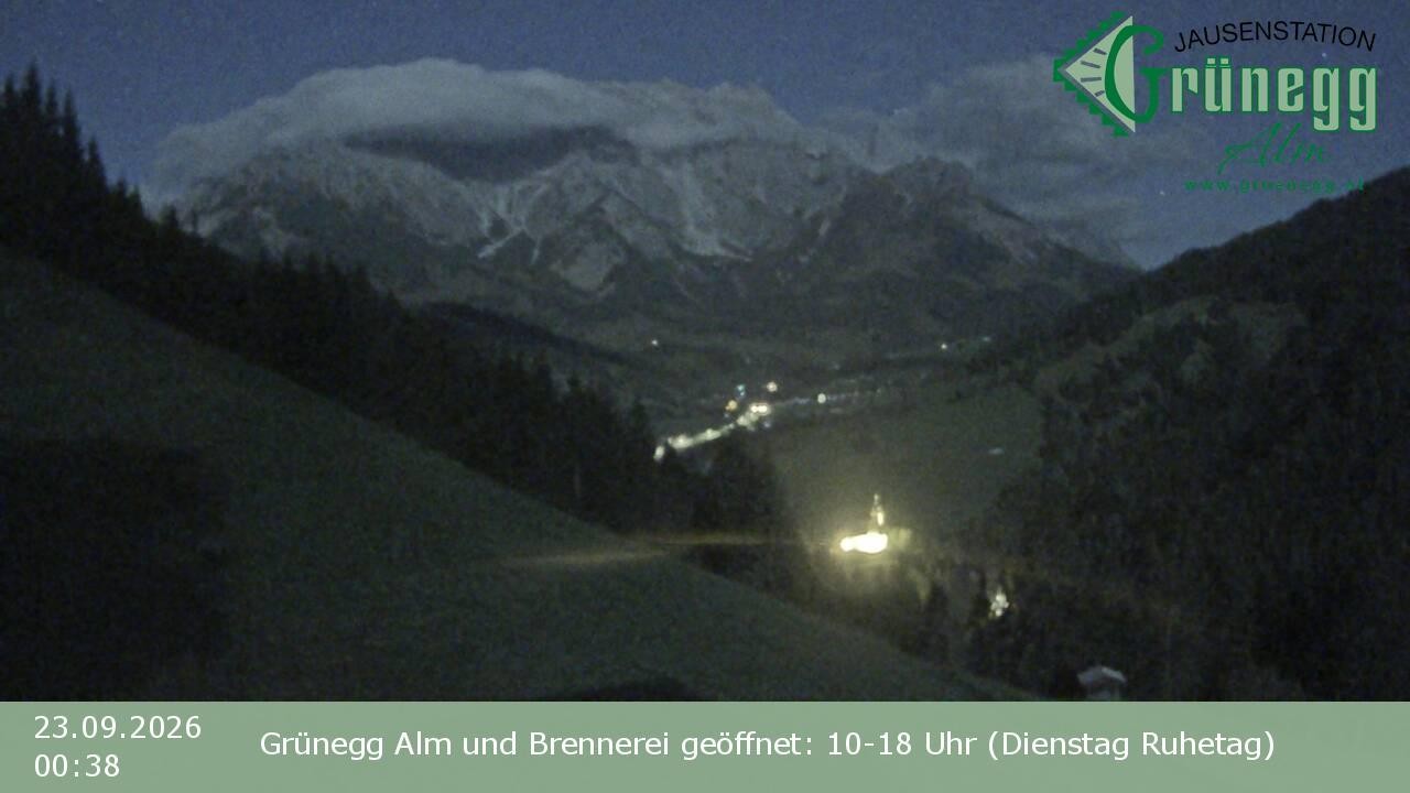 Archiv Foto Webcam Dienten: Ausblick Grünegg Alm