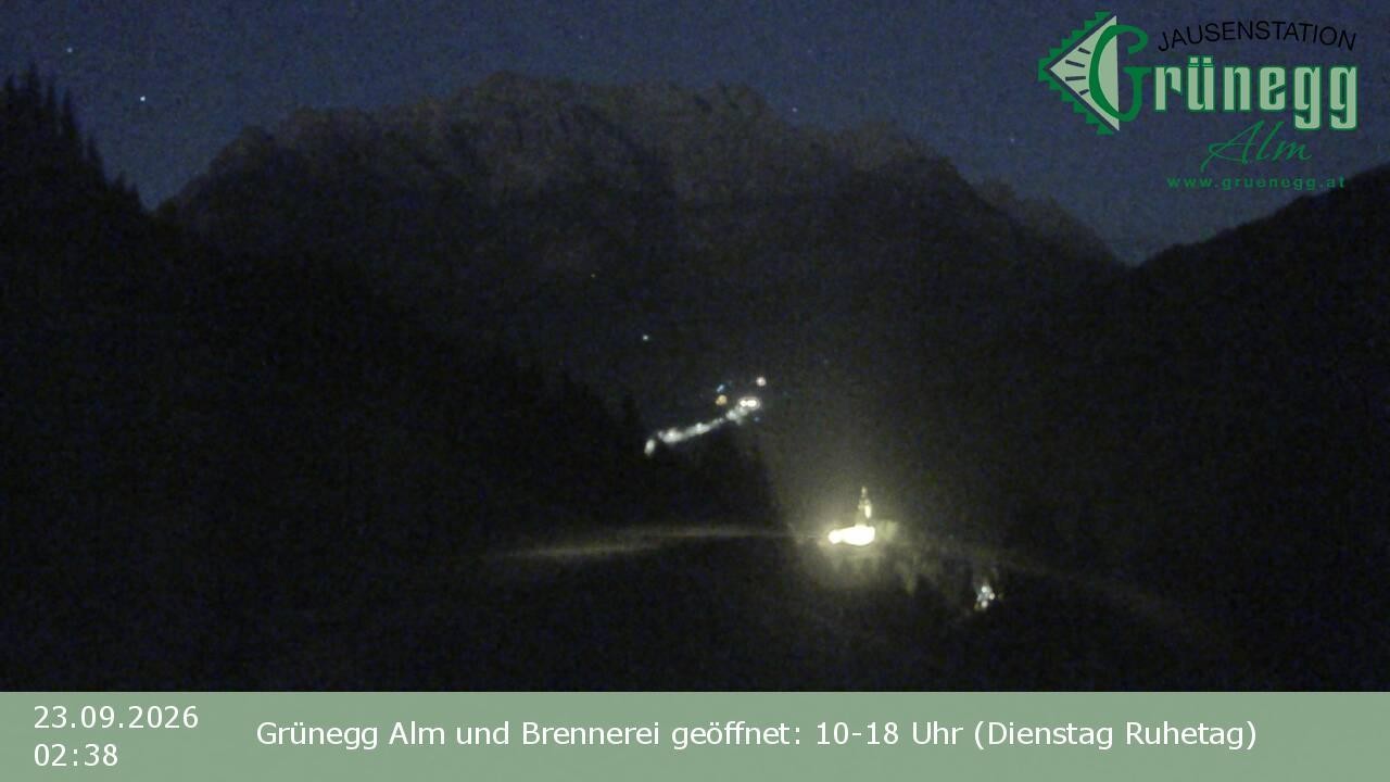 Archiv Foto Webcam Dienten: Ausblick Grünegg Alm
