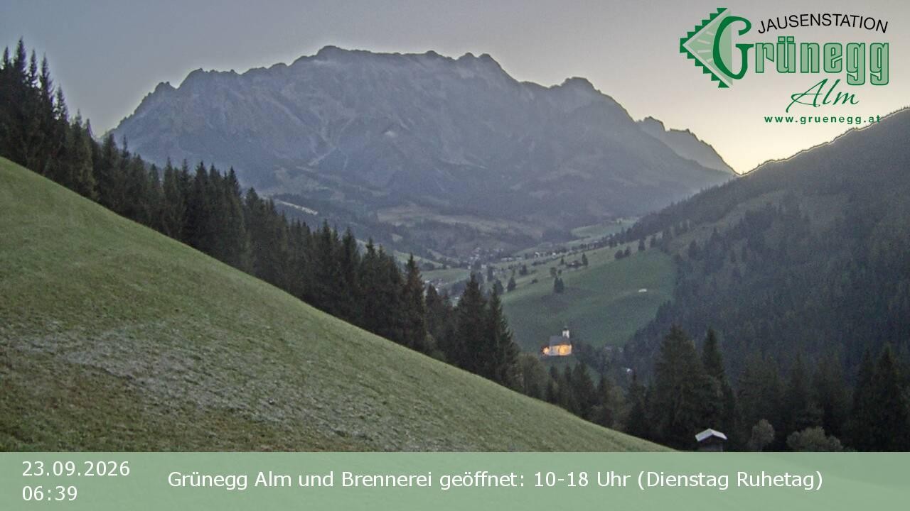 Archiv Foto Webcam Dienten: Ausblick Grünegg Alm