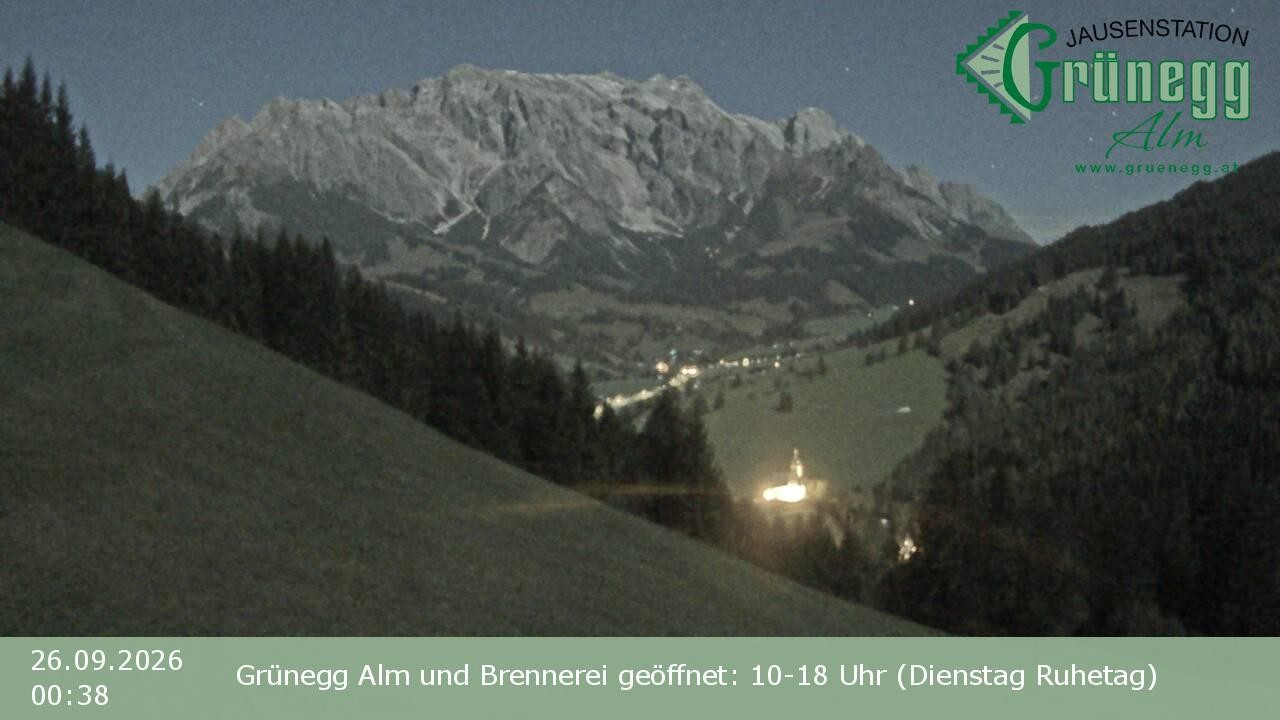 Archiv Foto Webcam Dienten: Ausblick Grünegg Alm