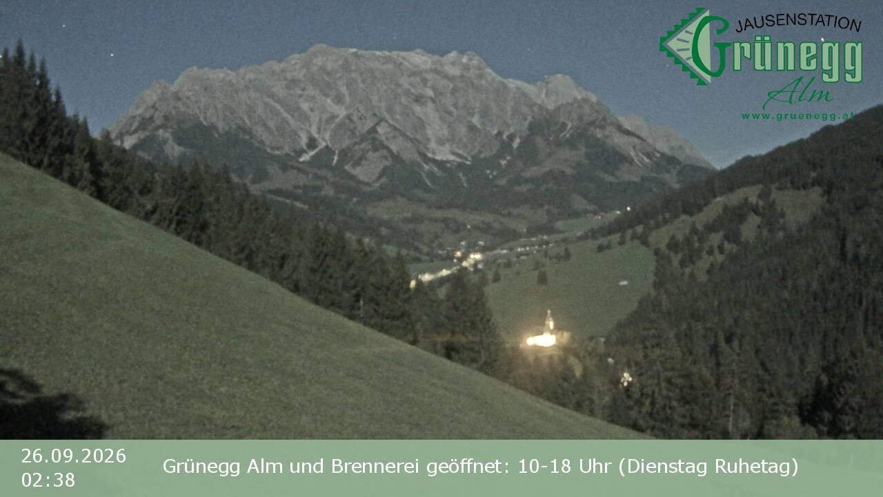 Archiv Foto Webcam Dienten: Ausblick Grünegg Alm