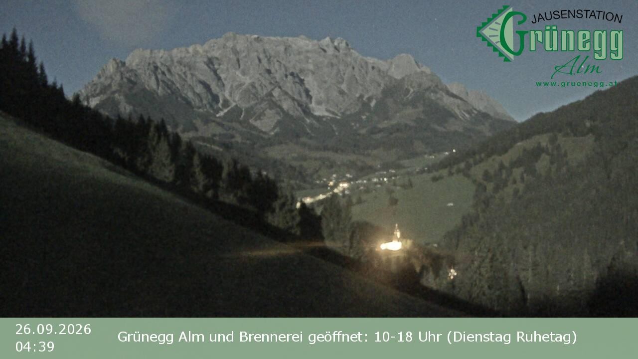 Archiv Foto Webcam Dienten: Ausblick Grünegg Alm