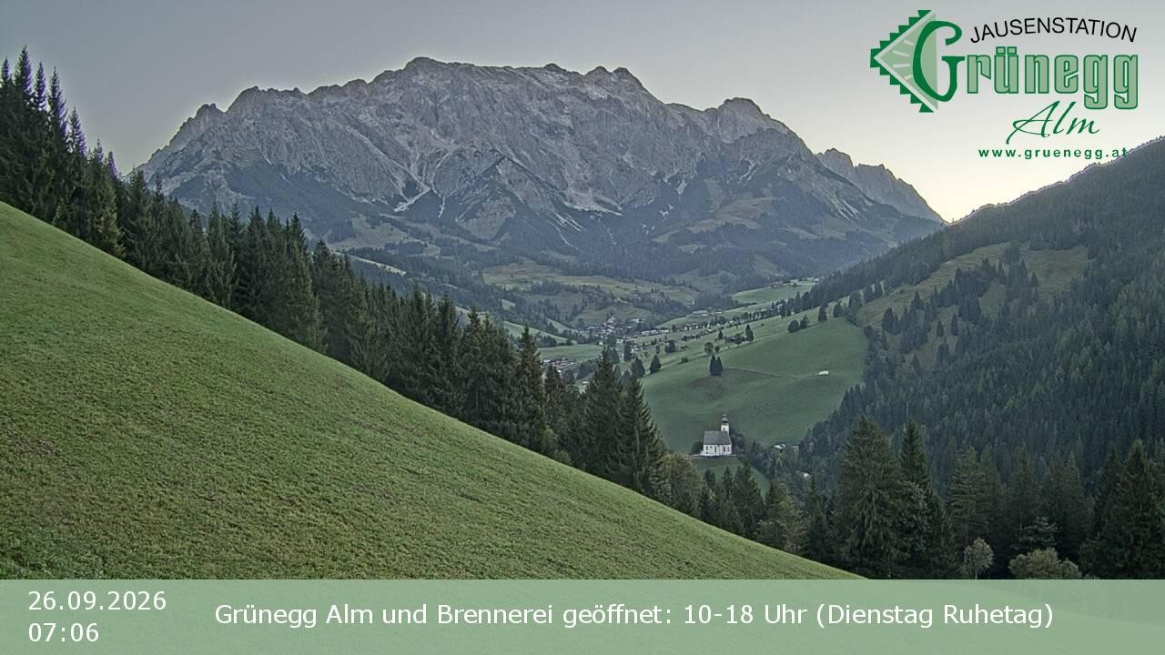 Archiv Foto Webcam Dienten: Ausblick Grünegg Alm