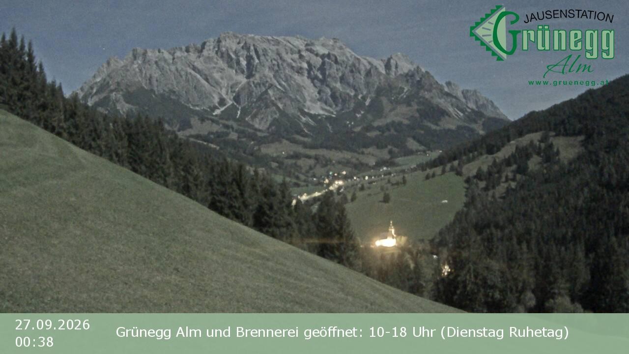 Archiv Foto Webcam Dienten: Ausblick Grünegg Alm