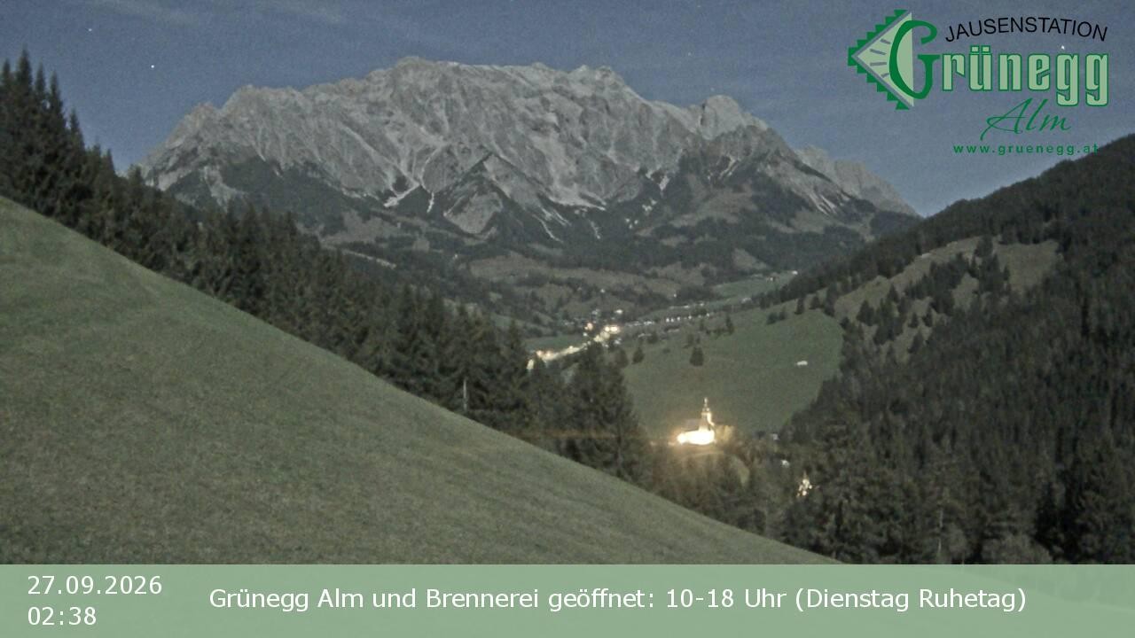 Archiv Foto Webcam Dienten: Ausblick Grünegg Alm
