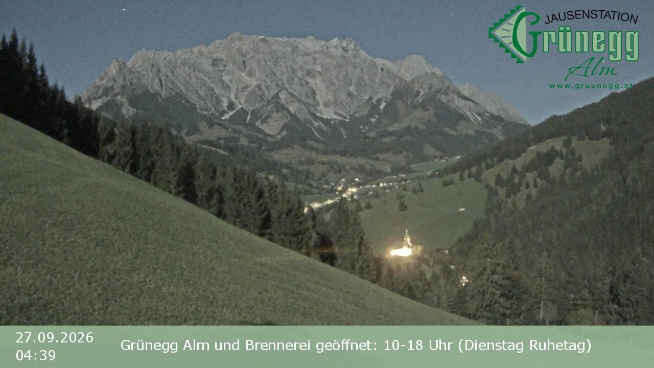 Archiv Foto Webcam Dienten: Ausblick Grünegg Alm