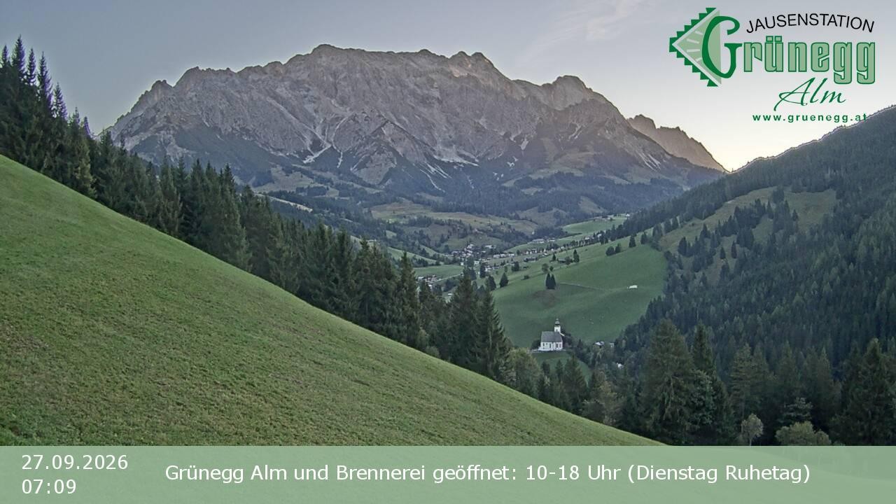 Archiv Foto Webcam Dienten: Ausblick Grünegg Alm