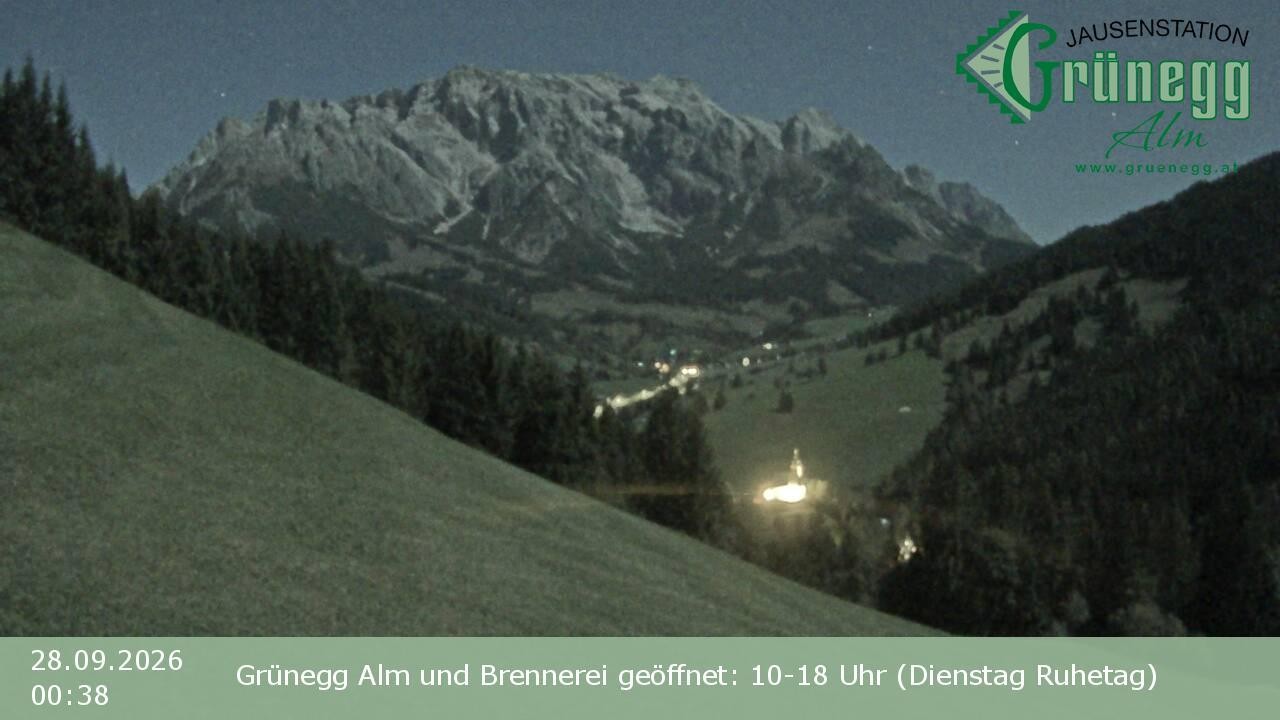 Archiv Foto Webcam Dienten: Ausblick Grünegg Alm