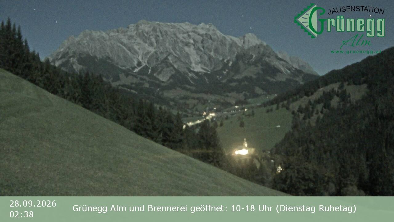 Archiv Foto Webcam Dienten: Ausblick Grünegg Alm