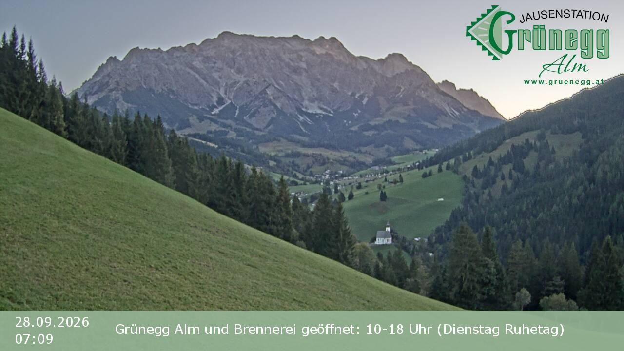 Archiv Foto Webcam Dienten: Ausblick Grünegg Alm