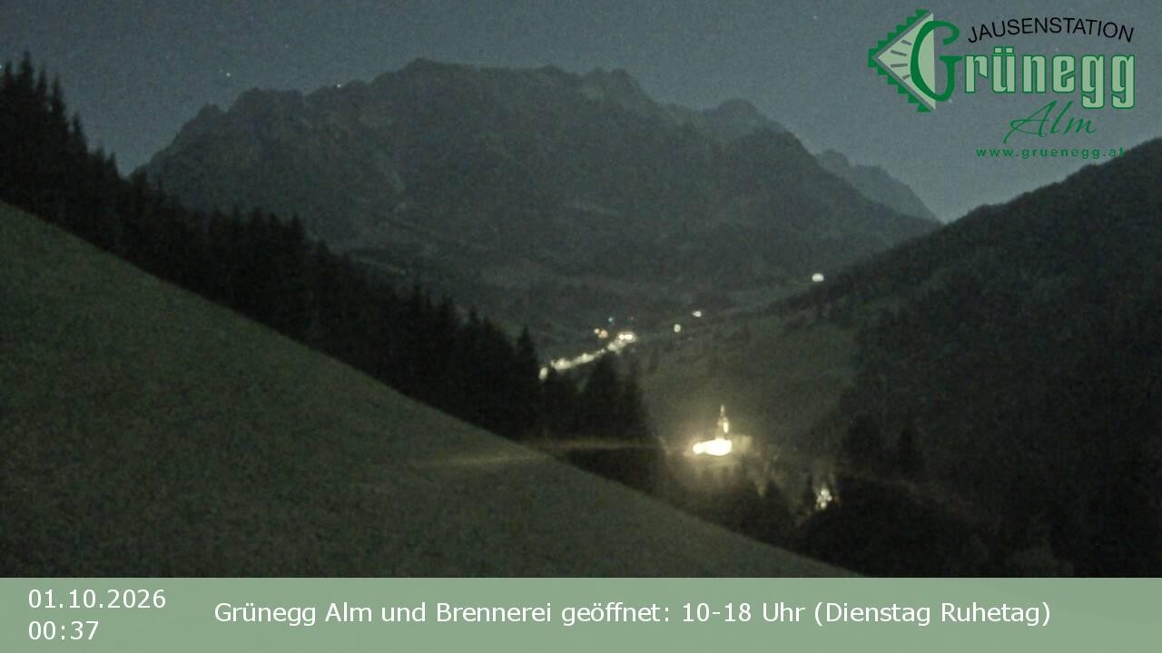 Archived image Webcam Dienten - View Grünegg Alm