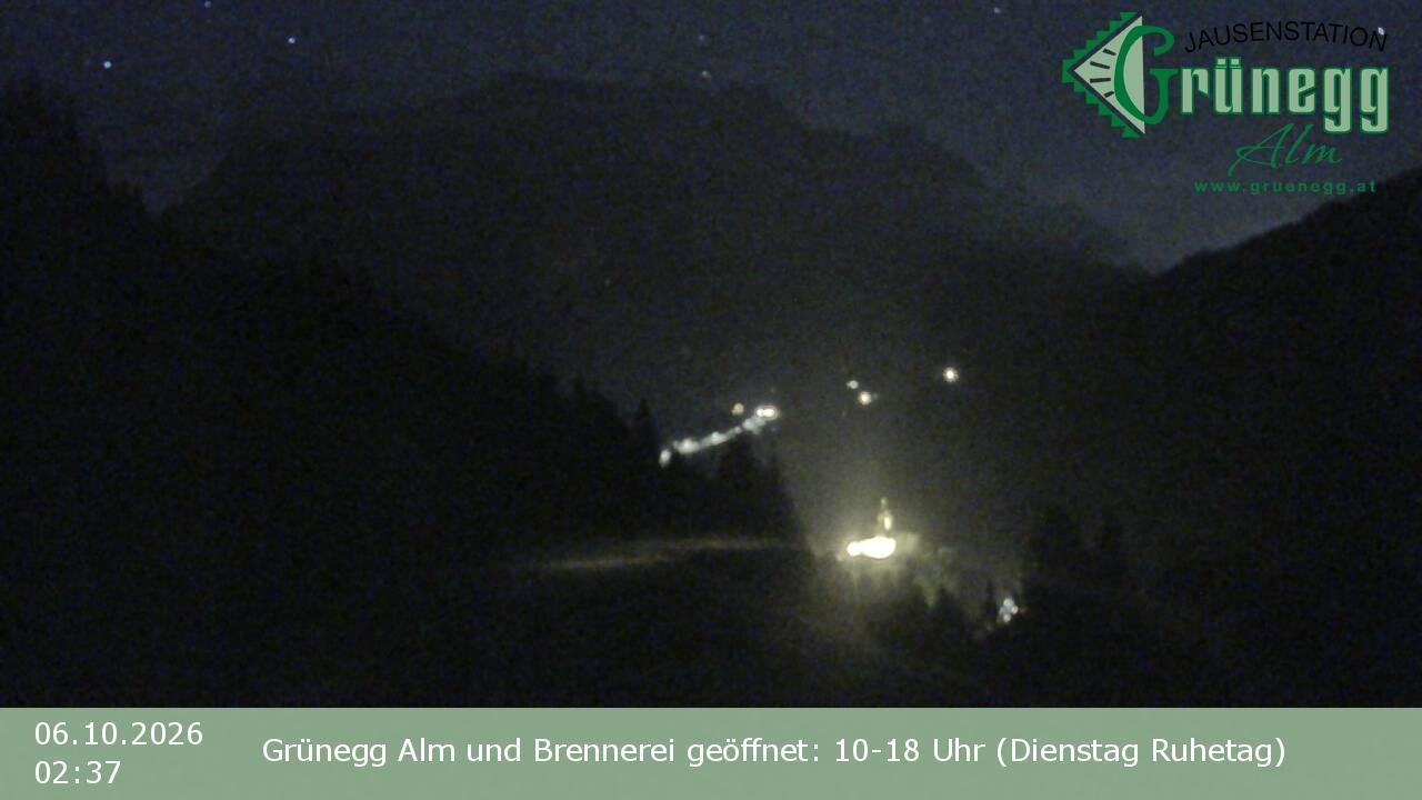 Archiv Foto Webcam Dienten: Ausblick Grünegg Alm