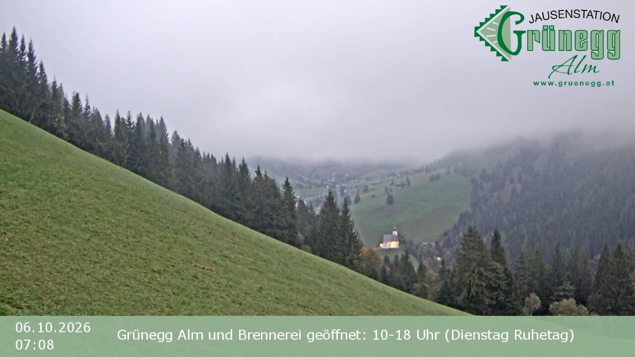 Archiv Foto Webcam Dienten: Ausblick Grünegg Alm