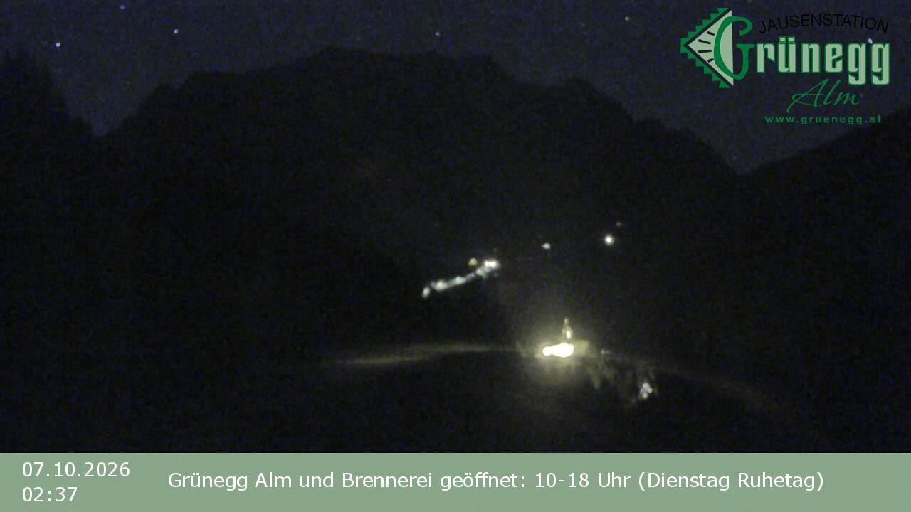 Archiv Foto Webcam Dienten: Ausblick Grünegg Alm