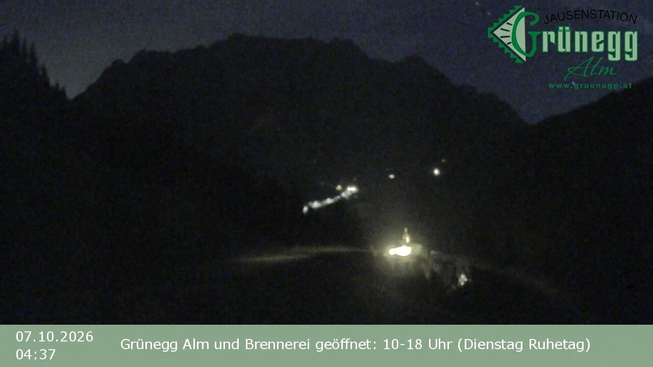 Archiv Foto Webcam Dienten: Ausblick Grünegg Alm