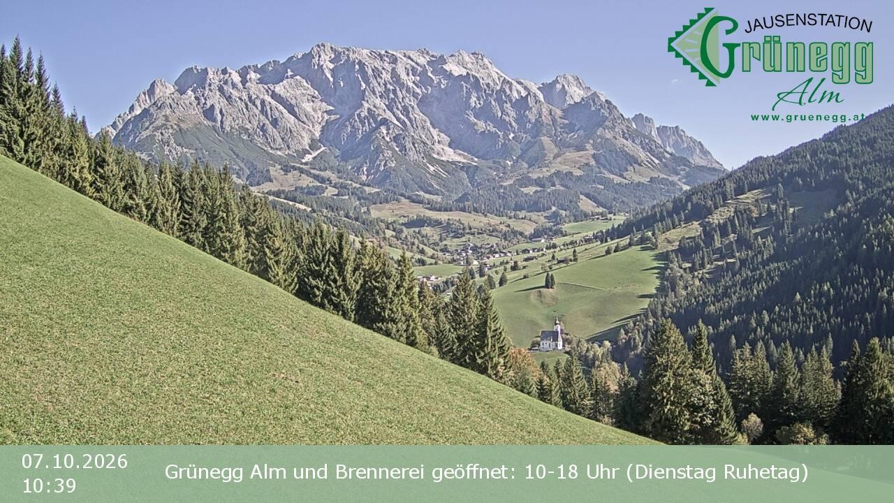 Archiv Foto Webcam Dienten: Ausblick Grünegg Alm