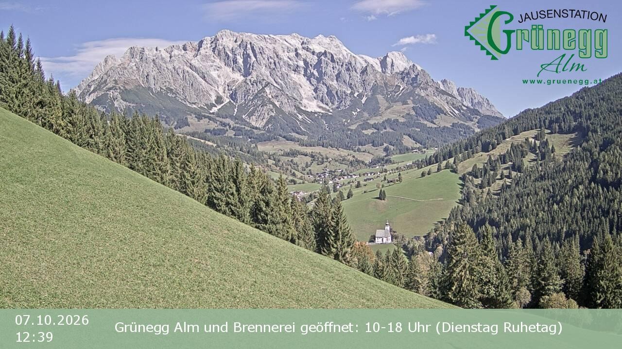 Archiv Foto Webcam Dienten: Ausblick Grünegg Alm