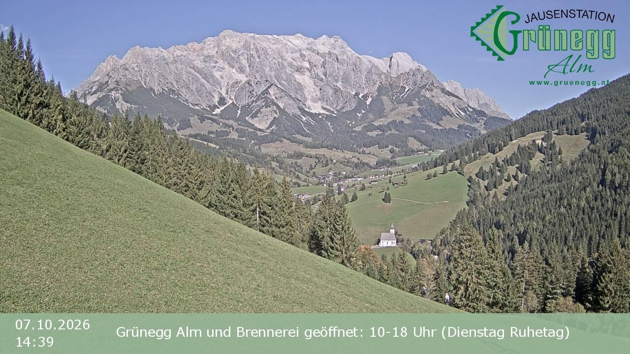 Archiv Foto Webcam Dienten: Ausblick Grünegg Alm