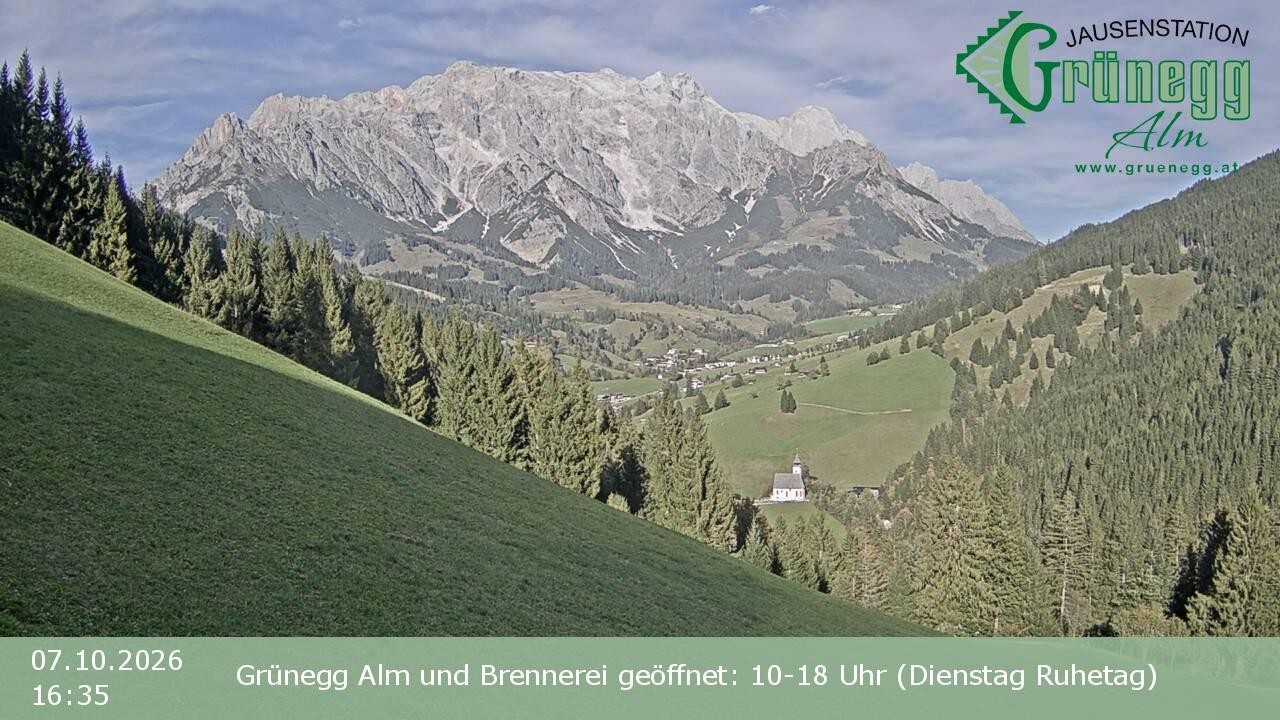 Archiv Foto Webcam Dienten: Ausblick Grünegg Alm