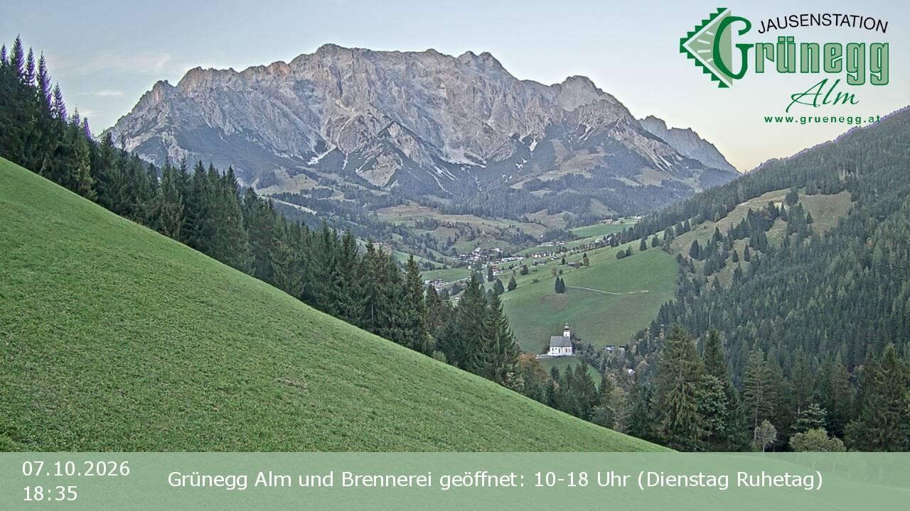 Archiv Foto Webcam Dienten: Ausblick Grünegg Alm